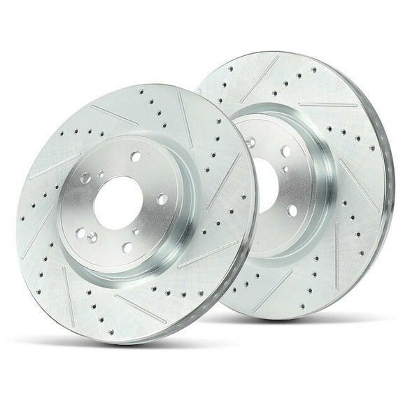 Front Brake Rotor Set 2 - Compatible with 2017 - 2023 Honda CR-V 2018 2019 2020 2021 2022