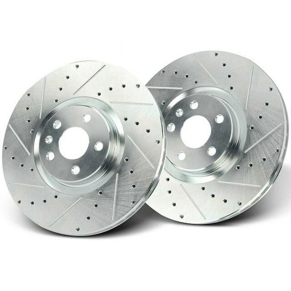 Front Brake Rotor Set 2 - Compatible with 2018 - 2020 Volvo XC60 2.0L 4-Cylinder 2019