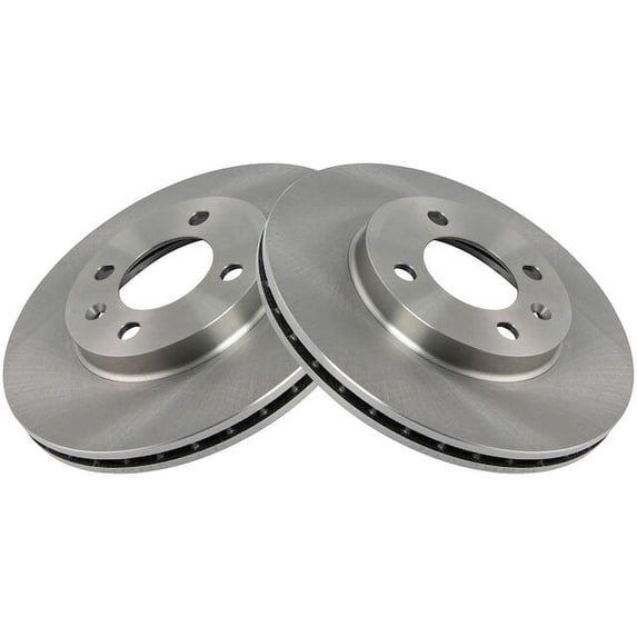 Front Brake Rotor Set 2 Piece - Compatible with 1986 - 1988 Volkswagen Scirocco 16-Valve 1987