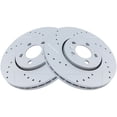 thumbnail image 1 of Front Brake Rotor Set 2 Piece - Compatible with 1999 - 2006 Volkswagen Golf 2000 2001 2002 2003 2004 2005, 1 of 2