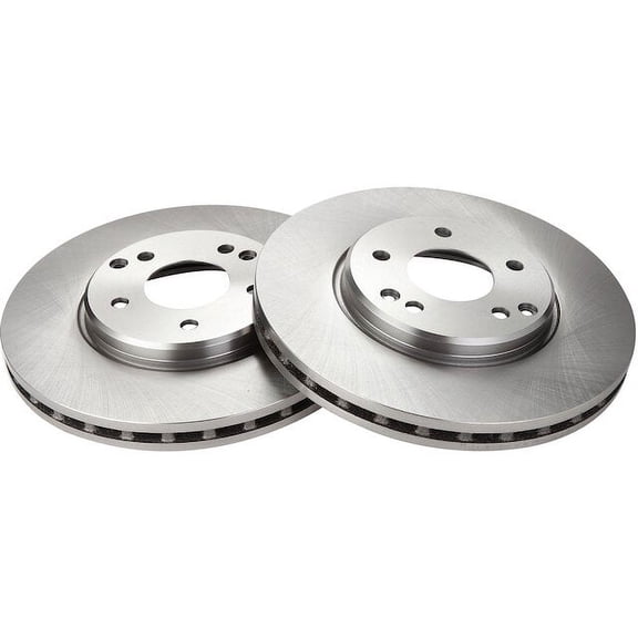 Front Brake Rotor Set 2 Piece - Compatible with 2006 - 2008 Mercedes-Benz SLK280 2007