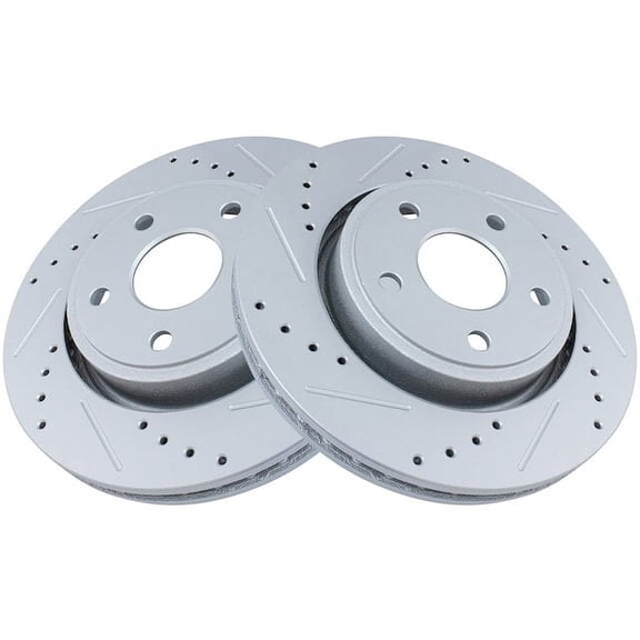 Front Brake Rotor Set 2 Piece - Compatible with 2006 - 2010 Jeep Commander 2007 2008 2009