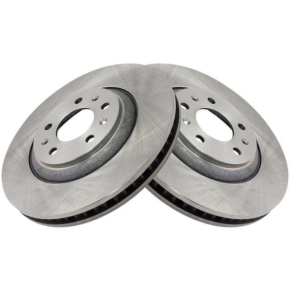 Front Brake Rotor Set 2 Piece - Compatible with 2006 - 2011 Cadillac STS V 2007 2008 2009 2010