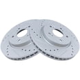 thumbnail image 1 of Front Brake Rotor Set 2 Piece - Compatible with 2007 - 2016 Honda CR-V AWD 2008 2009 2010 2011 2012 2013 2014 2015, 1 of 2