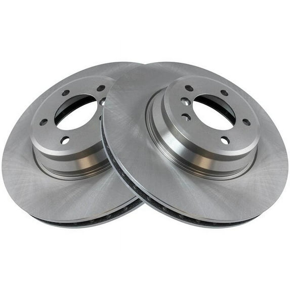 Front Brake Rotor Set 2 Piece - Compatible with 2009 - 2011 BMW 335d 2010