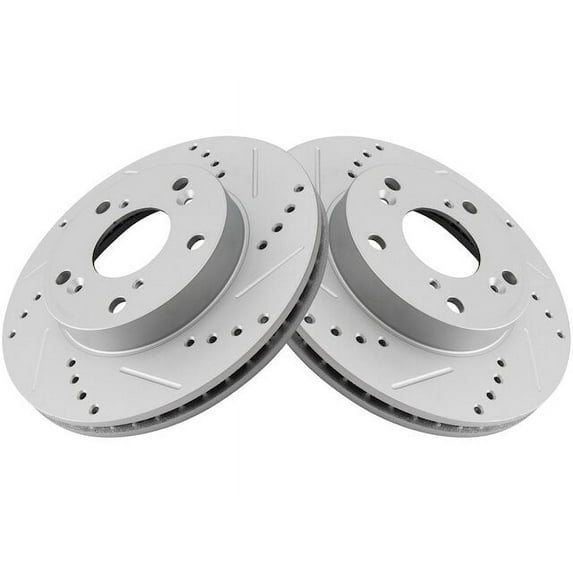 Front Brake Rotor Set 2 Piece - Compatible with 2012 - 2015 Honda Civic 2013 2014