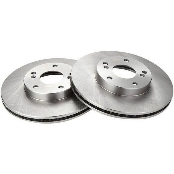 Front Brake Rotor Set 2 Piece - Compatible with 2013 - 2014 Honda Fit EV