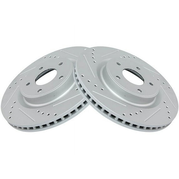 Front Brake Rotor Set 2 Piece - Compatible with 2013 - 2020 Nissan Pathfinder 2014 2015 2016 2017 2018 2019