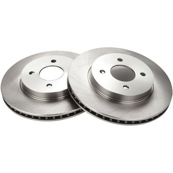 Front Brake Rotor Set 2 Piece - Compatible with 2014 - 2019 Nissan Versa Note 2015 2016 2017 2018