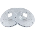 thumbnail image 1 of Front Brake Rotor Set 2 Piece - Compatible with 2014 - 2020 Kia Sorento 2015 2016 2017 2018 2019, 1 of 2