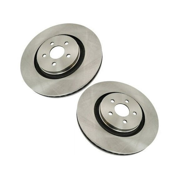 Front Brake Rotor Set 2 Piece - Compatible with 2017 - 2020 Lincoln MKZ 3.0L V6 2018 2019