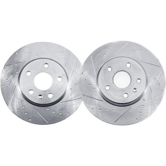 Front Brake Rotor Set - Compatible with 1997 - 2016 Subaru Impreza 1998 1999 2000 2001 2002 2003 2004 2005 2006 2007 2008 2009 2010 2011 2012 2013 2014 2015