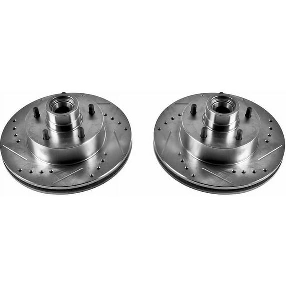Front Brake Rotor Set - Compatible with 1970 - 1978 Pontiac Firebird 1971 1972 1973 1974 1975 1976 1977