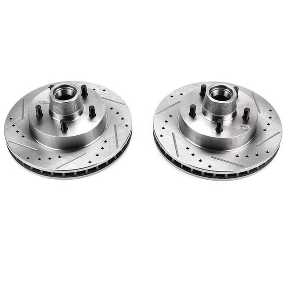 Front Brake Rotor Set - Compatible with 1972 - 1974 Chevy G20 Van 1973