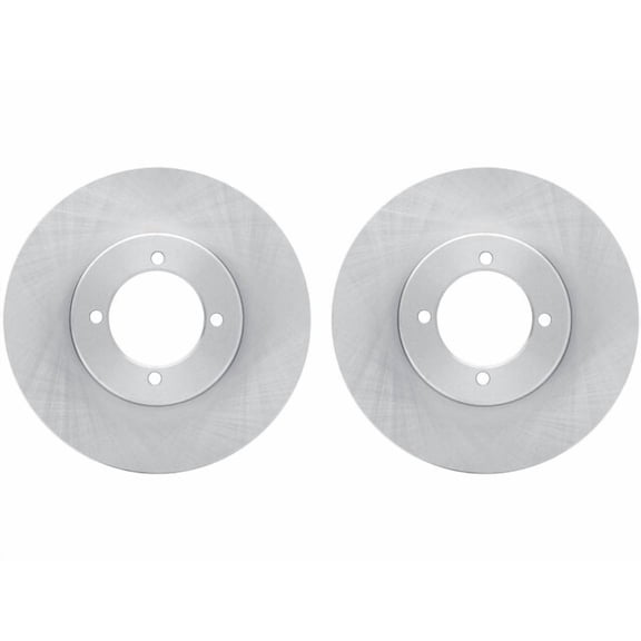 Front Brake Rotor Set - Compatible with 1975 - 1978 Nissan 280Z - Dynamic Friction