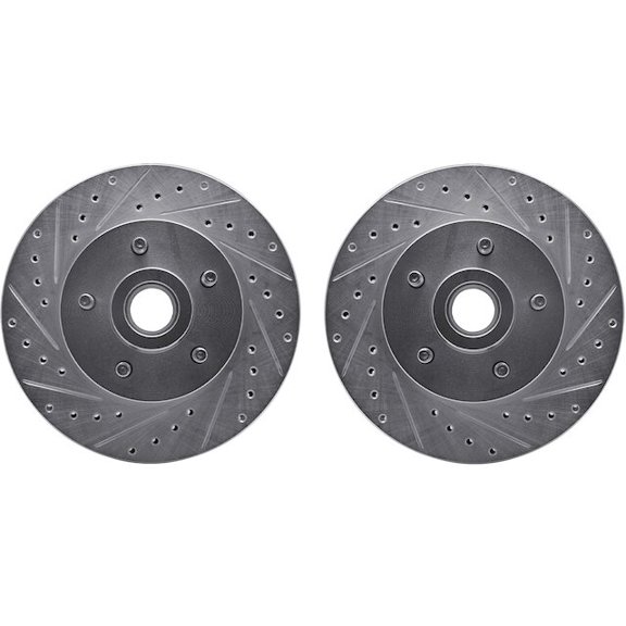 Front Brake Rotor Set - Compatible with 1975 - 1980 Ford Granada 1976 1977 1978 1979