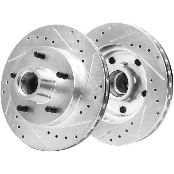 Front Brake Rotor Set - Compatible with 1982 - 1983 Chevy Malibu Classic