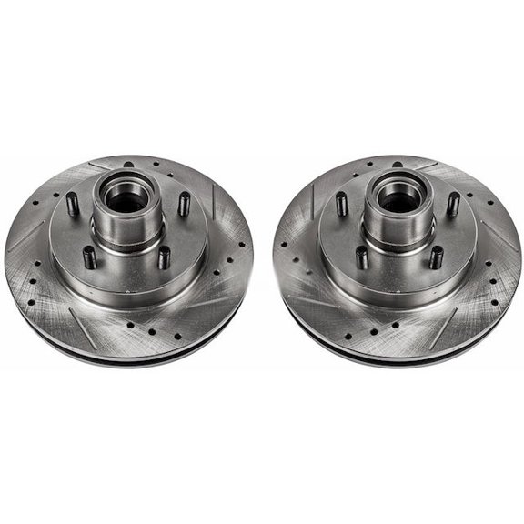 Front Brake Rotor Set - Compatible with 1982 - 1990 GMC S15 RWD 1983 1984 1985 1986 1987 1988 1989