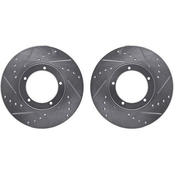 Front Brake Rotor Set - Compatible with 1983 - 1986 Porsche 944 Base - Dynamic Friction