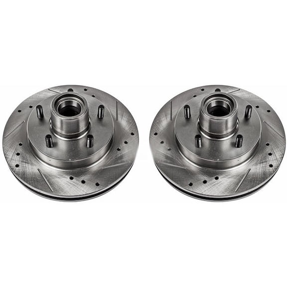 Front Brake Rotor Set - Compatible with 1983 - 1991 GMC S15 Jimmy RWD 1984 1985 1986 1987 1988 1989 1990