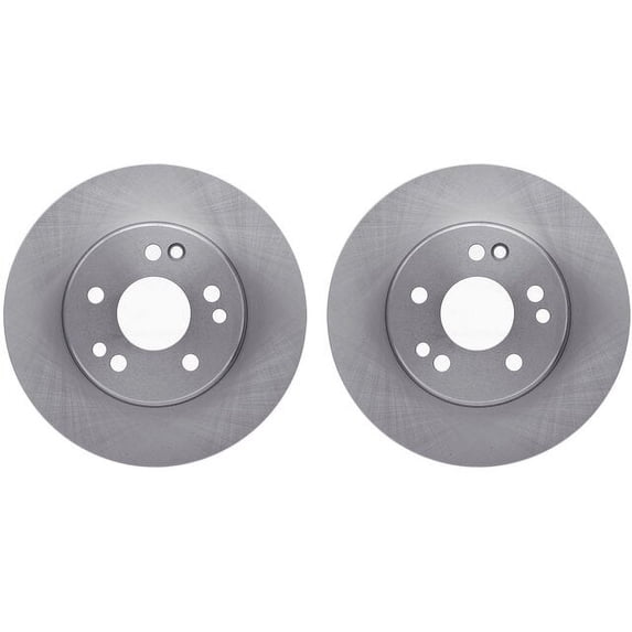 Front Brake Rotor Set - Compatible with 1986 - 1989 Mercedes-Benz 560SL - Dynamic Friction