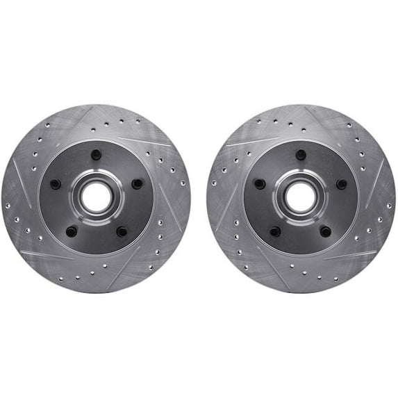 Front Brake Rotor Set - Compatible with 1988 - 1991 Chevy C1500 Standard Cab Pickup 1989 1990