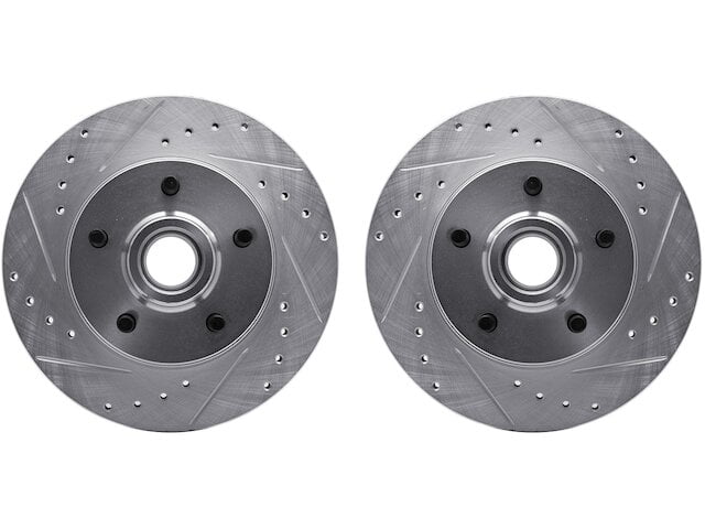 Front Brake Rotor Set - Compatible with 1988 - 1991 GMC C1500 Standard Cab Pickup - Dynamic Friction