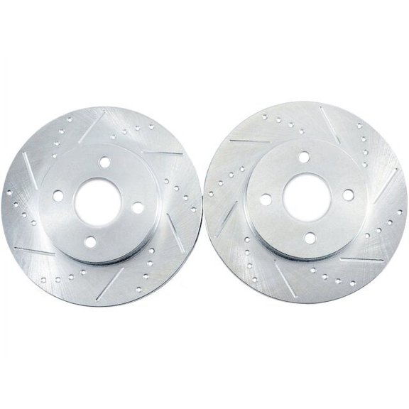 Front Brake Rotor Set - Compatible with 1992 - 1996 Eagle Summit Wagon 1993 1994 1995