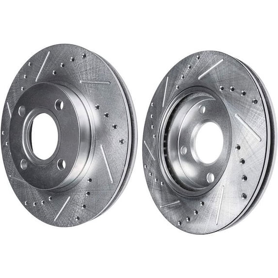 Front Brake Rotor Set - Compatible with 1993 - 1997 Honda Civic del Sol 1994 1995 1996