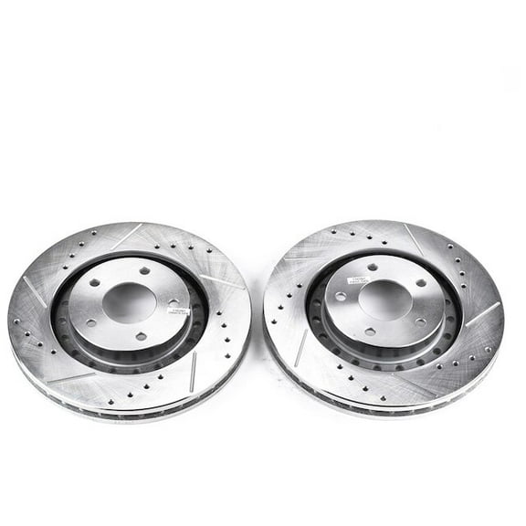 Front Brake Rotor Set - Compatible with 1994 - 1996 Dodge Stealth AWD 1995