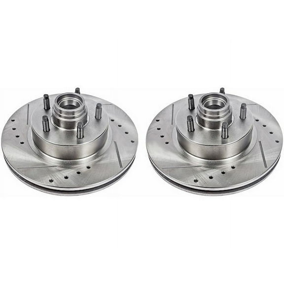 Front Brake Rotor Set - Compatible with 1995 - 2001 Ford Explorer RWD 4-Door 1996 1997 1998 1999 2000