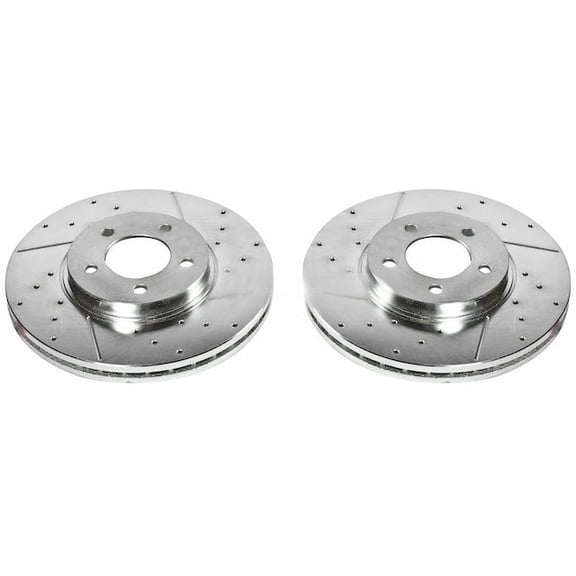 Front Brake Rotor Set - Compatible with 1996 - 1998 Lincoln Mark VIII 1997