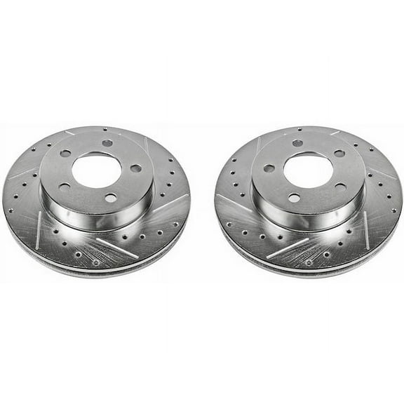 Front Brake Rotor Set - Compatible with 1998 - 2002 Mazda B4000 4WD 1999 2000 2001