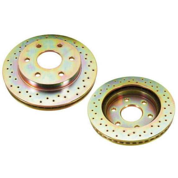 Front Brake Rotor Set - Compatible with 1999 - 2006 Chevy Silverado 1500 2000 2001 2002 2003 2004 2005