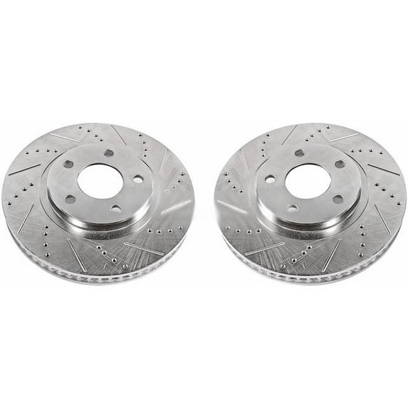 Front Brake Rotor Set - Compatible with 2000 - 2005 Chevy Impala 2001 2002 2003 2004