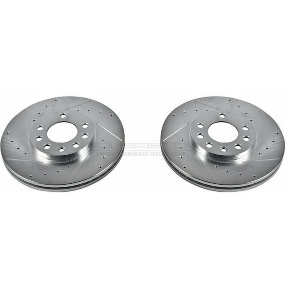 Front Brake Rotor Set - Compatible with 2001 - 2003 Saturn LW200 2002