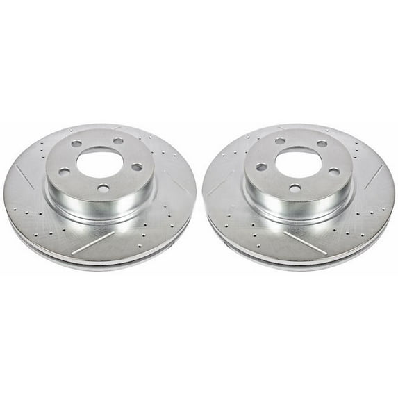 Front Brake Rotor Set - Compatible with 2001 - 2005 Ford Explorer Sport Trac 4WD 2002 2003 2004