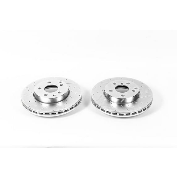 Front Brake Rotor Set - Compatible with 2003 - 2009 Mercedes-Benz E320 RWD 2004 2005 2006 2007 2008
