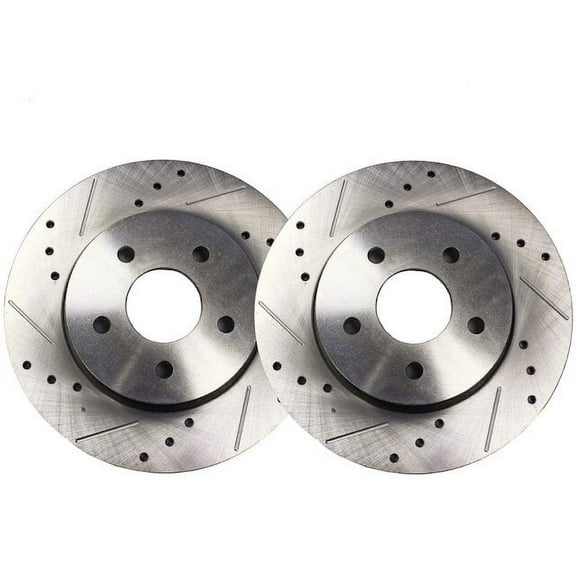 Front Brake Rotor Set - Compatible with 2003 - 2011 Lincoln Town Car 2004 2005 2006 2007 2008 2009 2010