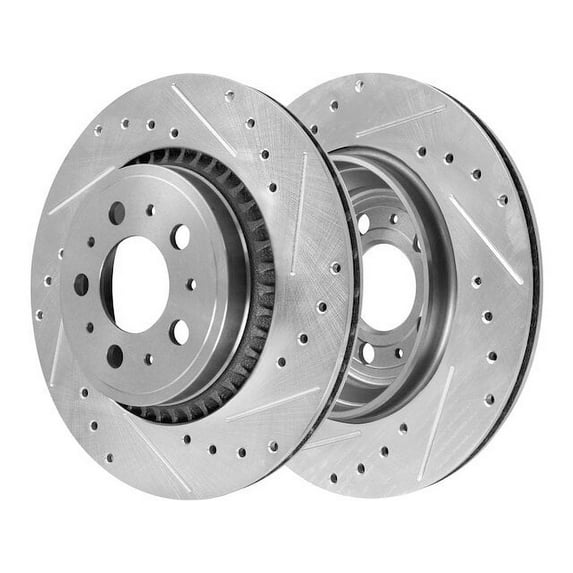 Front Brake Rotor Set - Compatible with 2003 - 2014 Volvo XC90 2004 2005 2006 2007 2008 2009 2010 2011 2012 2013