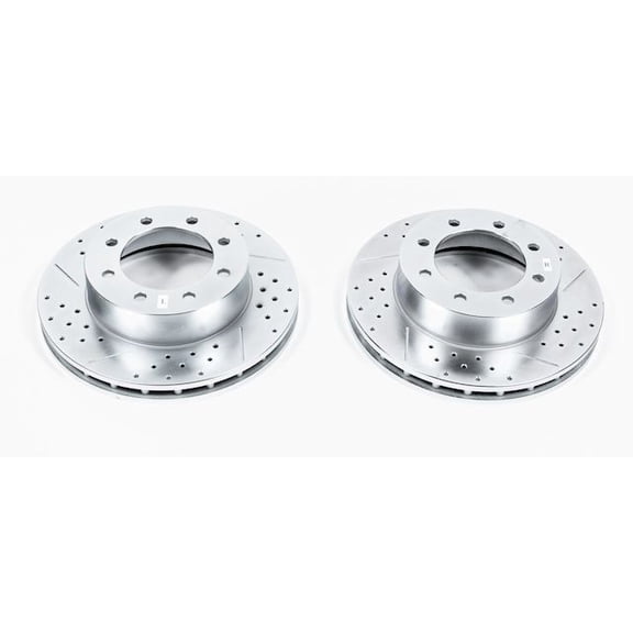 Front Brake Rotor Set - Compatible with 2003 Ford E-550 Super Duty