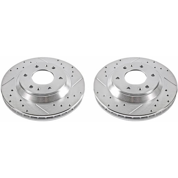 Front Brake Rotor Set - Compatible with 2004 - 2005 Buick Rainier CXL 4.2L 6-Cylinder