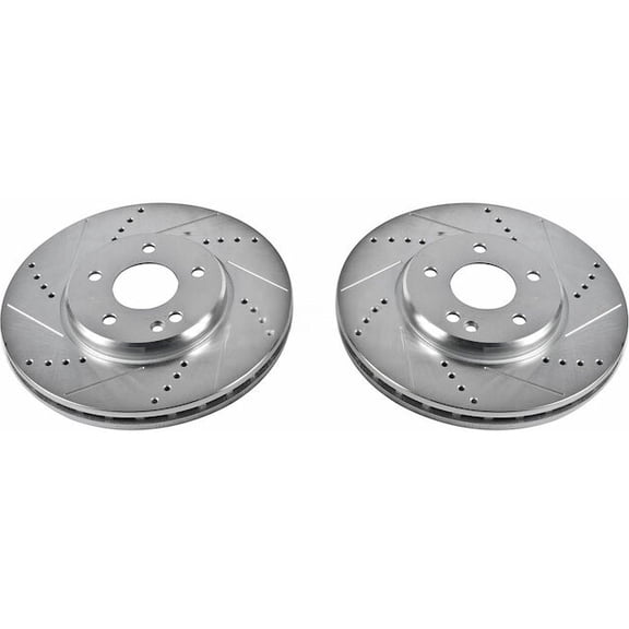 Front Brake Rotor Set - Compatible with 2004 - 2008 Chrysler Crossfire 2005 2006 2007