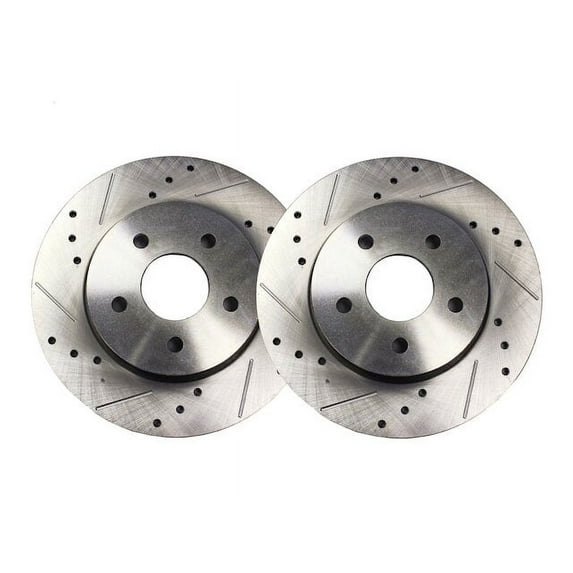 Front Brake Rotor Set - Compatible with 2005 - 2006 Honda CR-V