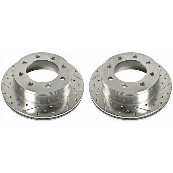 Front Brake Rotor Set - Compatible with 2005 - 2008 INFINITI G35 2006 2007
