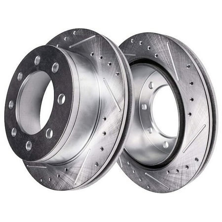 Front Brake Rotor Set - Compatible with 2005 - 2012 Ford F-350 Super Duty 2006 2007 2008 2009 2010 2011
