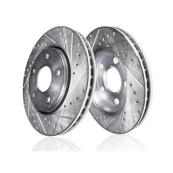 Front Brake Rotor Set - Compatible with 2005 - 2012 INFINITI FX35 Base 2006 2007 2008 2009 2010 2011