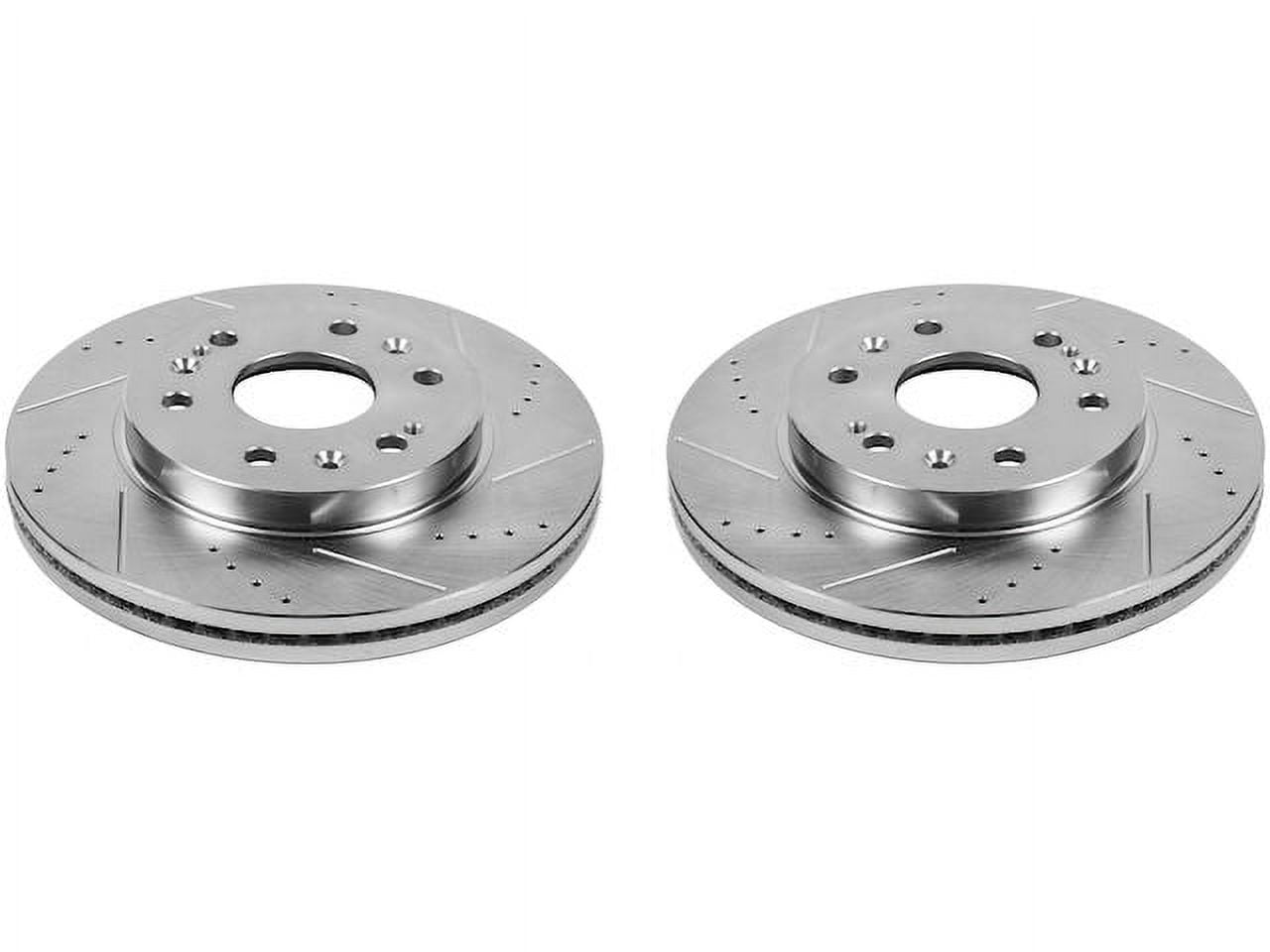 Front Brake Rotor Set - Compatible with 2005 - 2018 Chevrolet Silverado ...