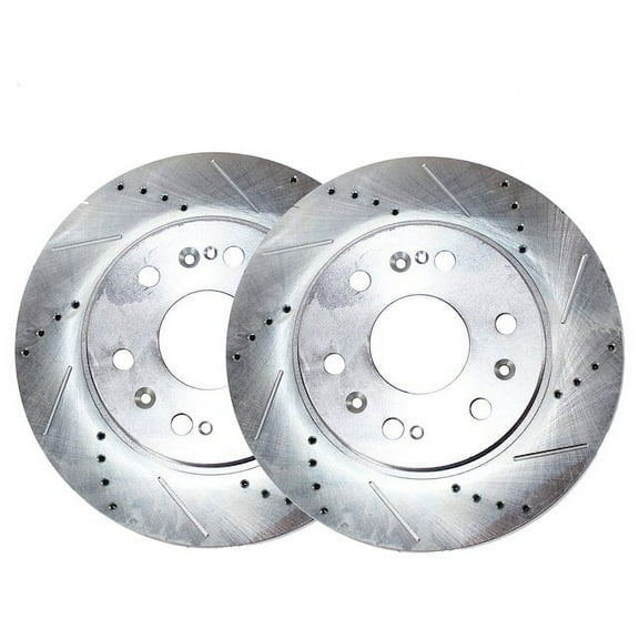 Front Brake Rotor Set - Compatible with 2005 - 2019 Nissan Frontier 2.5L 4-Cylinder 2006 2007 2008 2009 2010 2011 2012 2013 2014 2015 2016 2017 2018