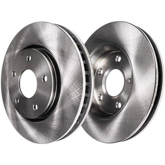 Front Brake Rotor Set - Compatible with 2006 - 2012 Land Rover Range Rover 2007 2008 2009 2010 2011